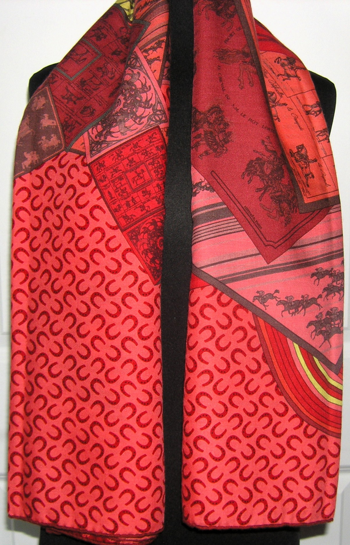 A Cheval Sur Mon Carre Hermes Cashmere Shawl