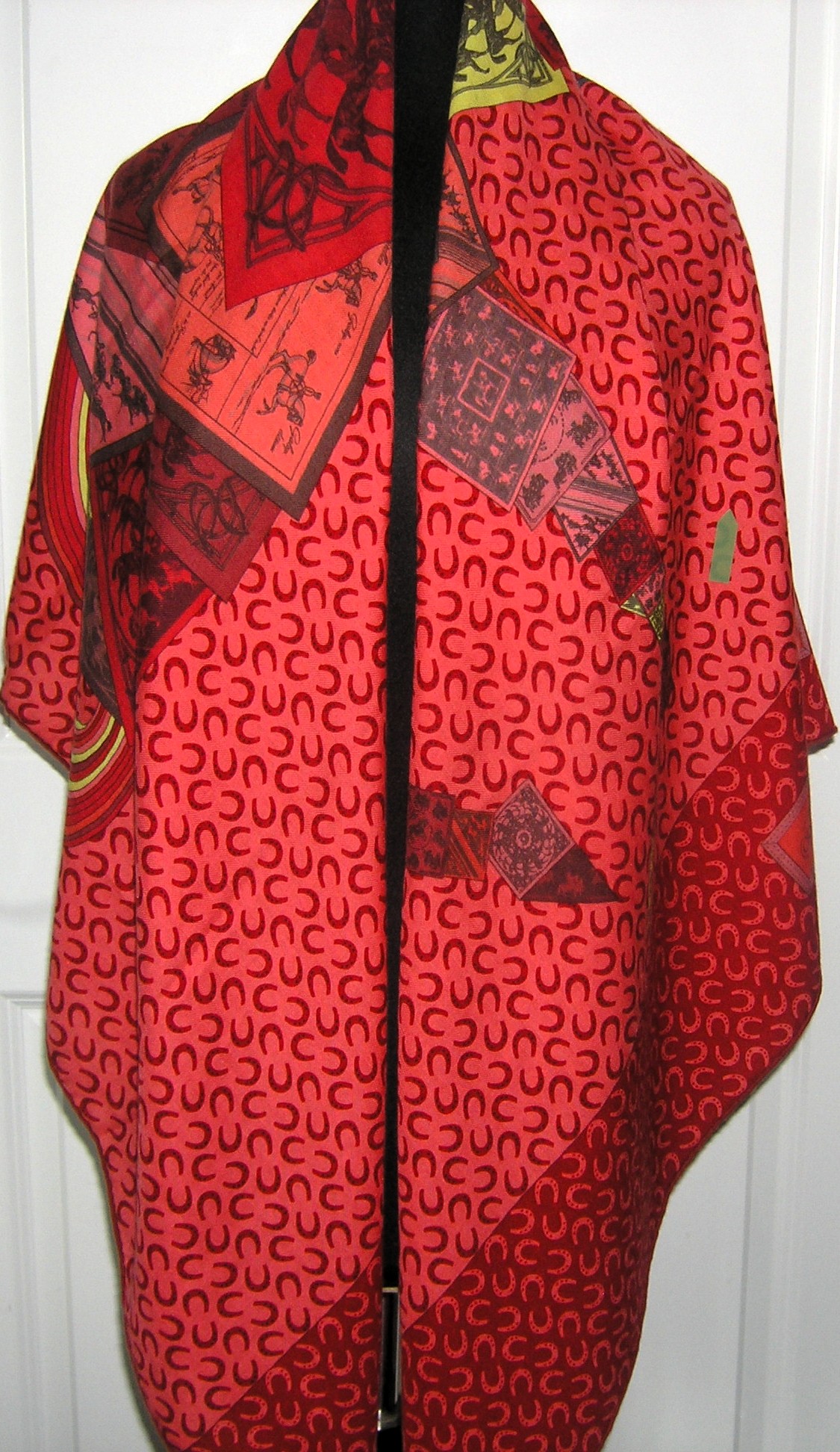 A Cheval Sur Mon Carre Hermes Cashmere Shawl