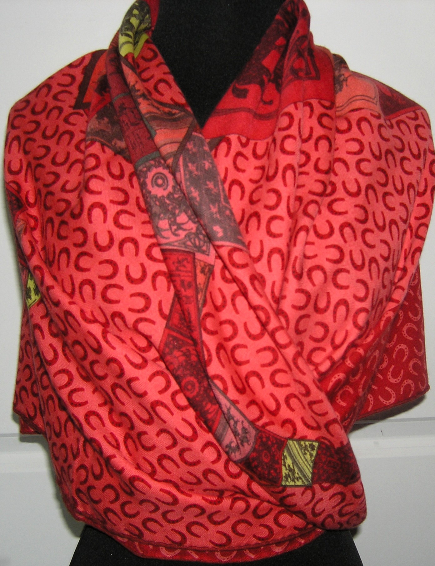 A Cheval Sur Mon Carre Hermes Cashmere Shawl