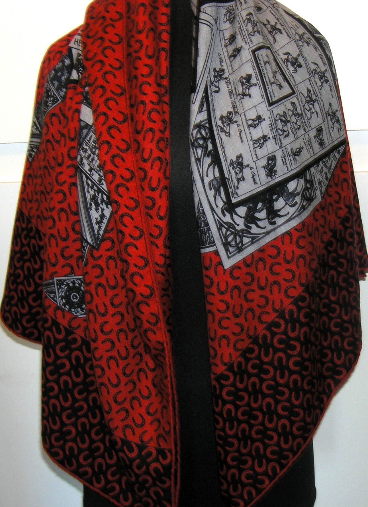 A Cheval Sur Mon Carre Hermes Cashmere Shawl