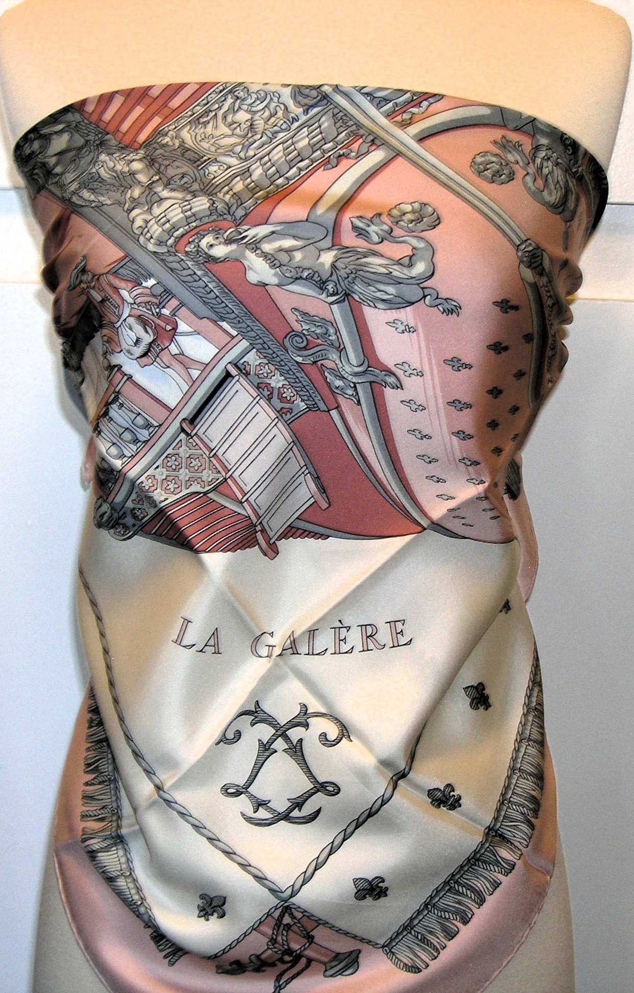 Vue du Carrosse de La Galere La Reale Hermes Scarf