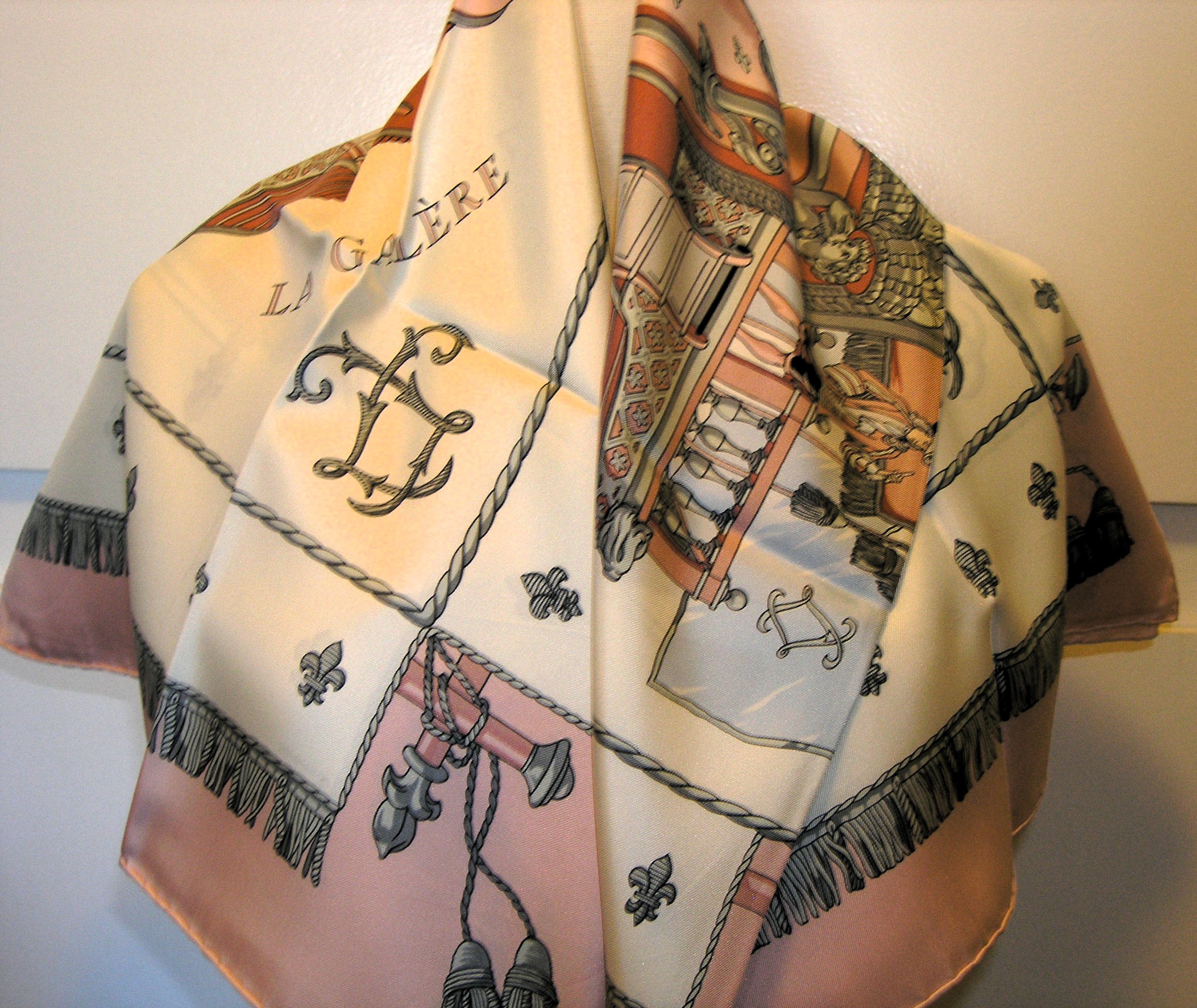 Vue du Carrosse de La Galere La Reale Hermes Scarf