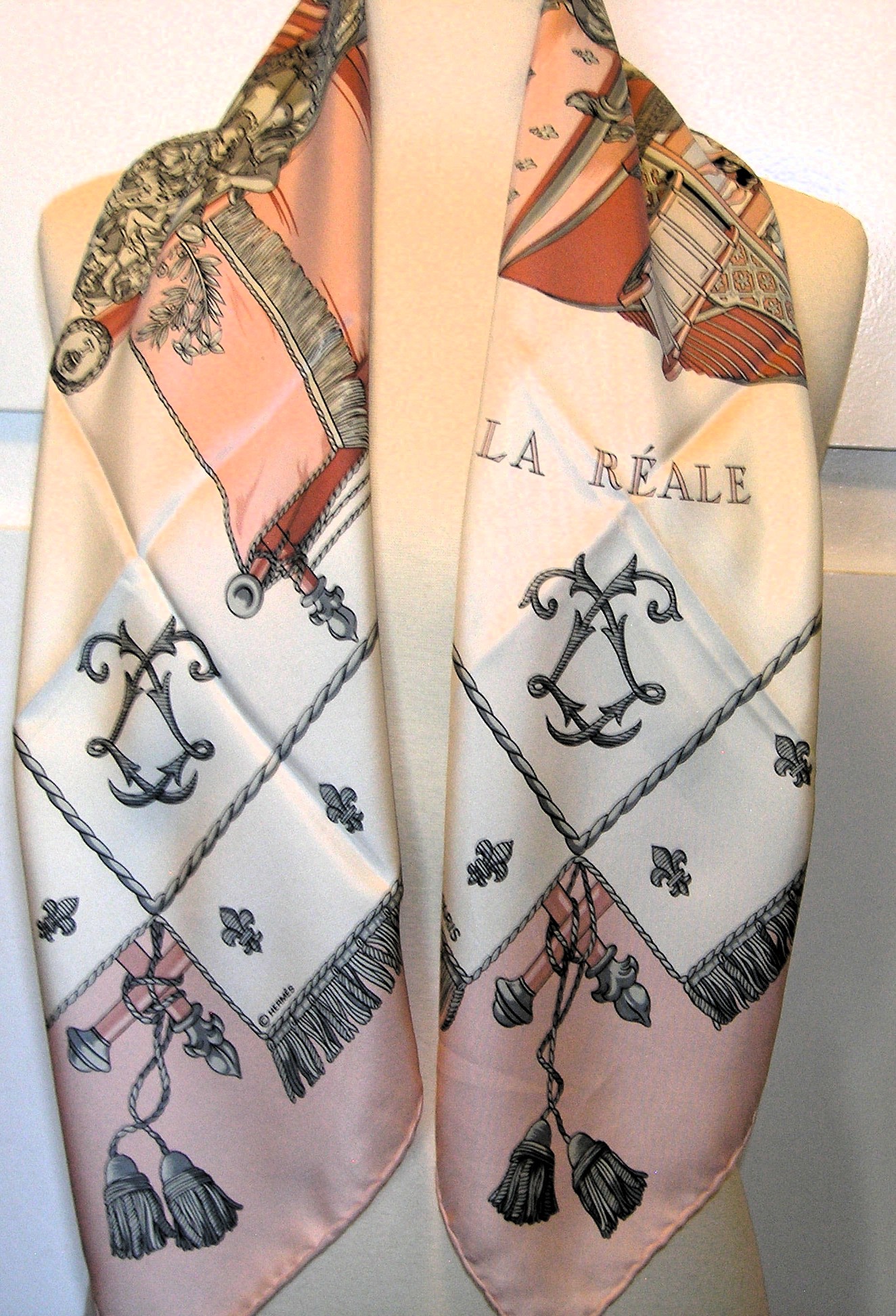 Vue du Carrosse de La Galere La Reale Hermes Scarf