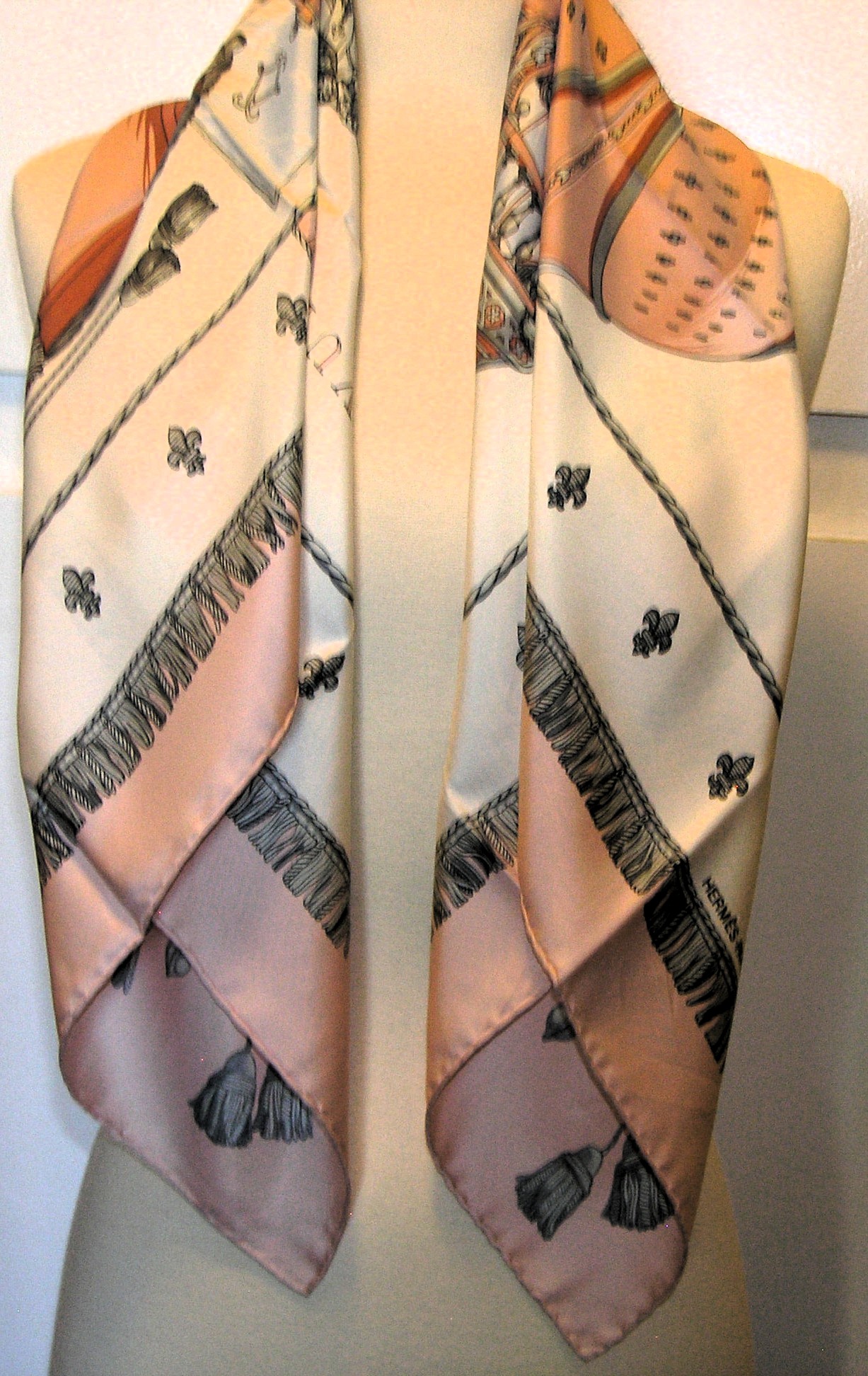 Vue du Carrosse de La Galere La Reale Hermes Scarf