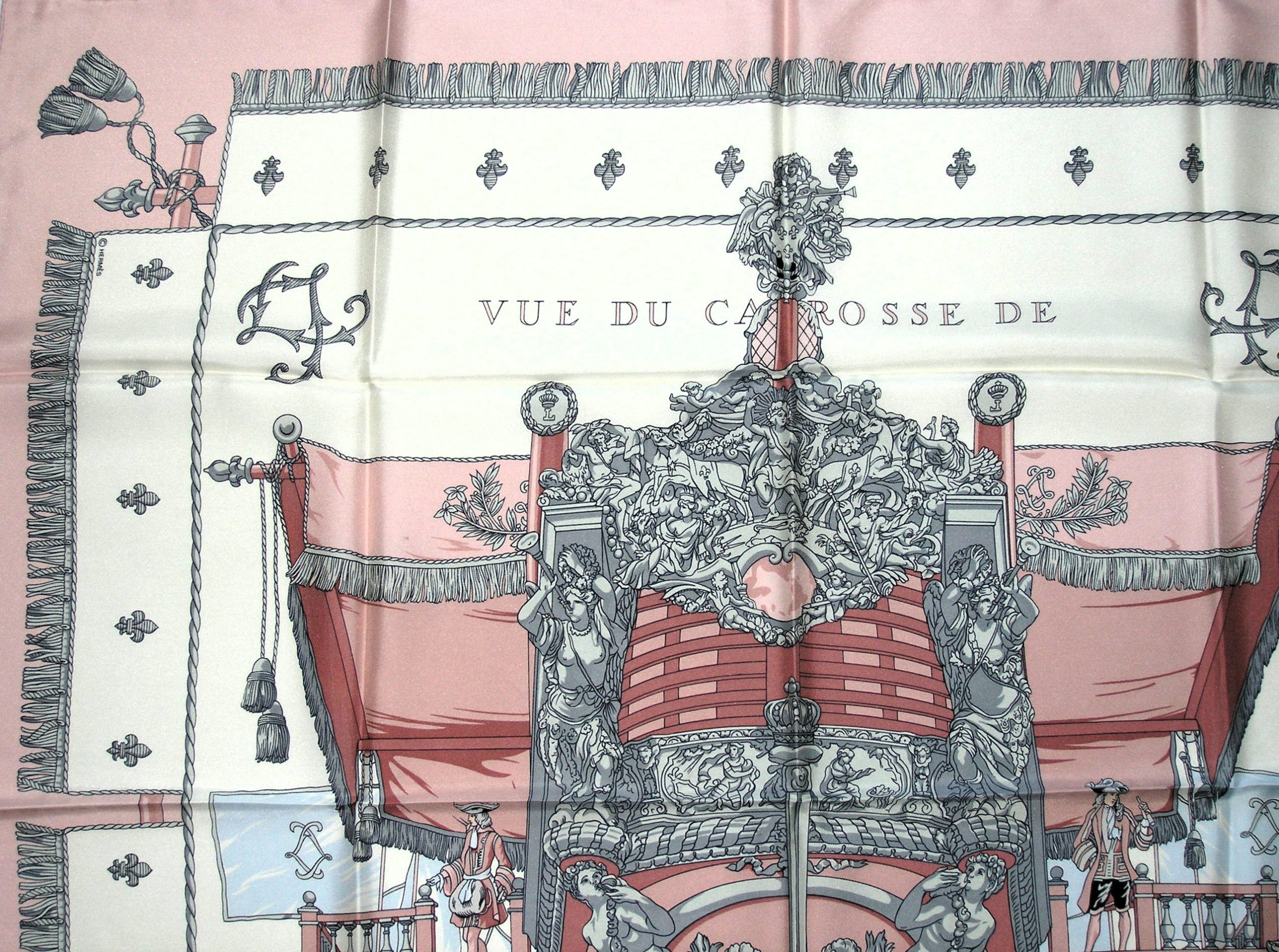 Vue du Carrosse de La Galere La Reale Hermes Scarf