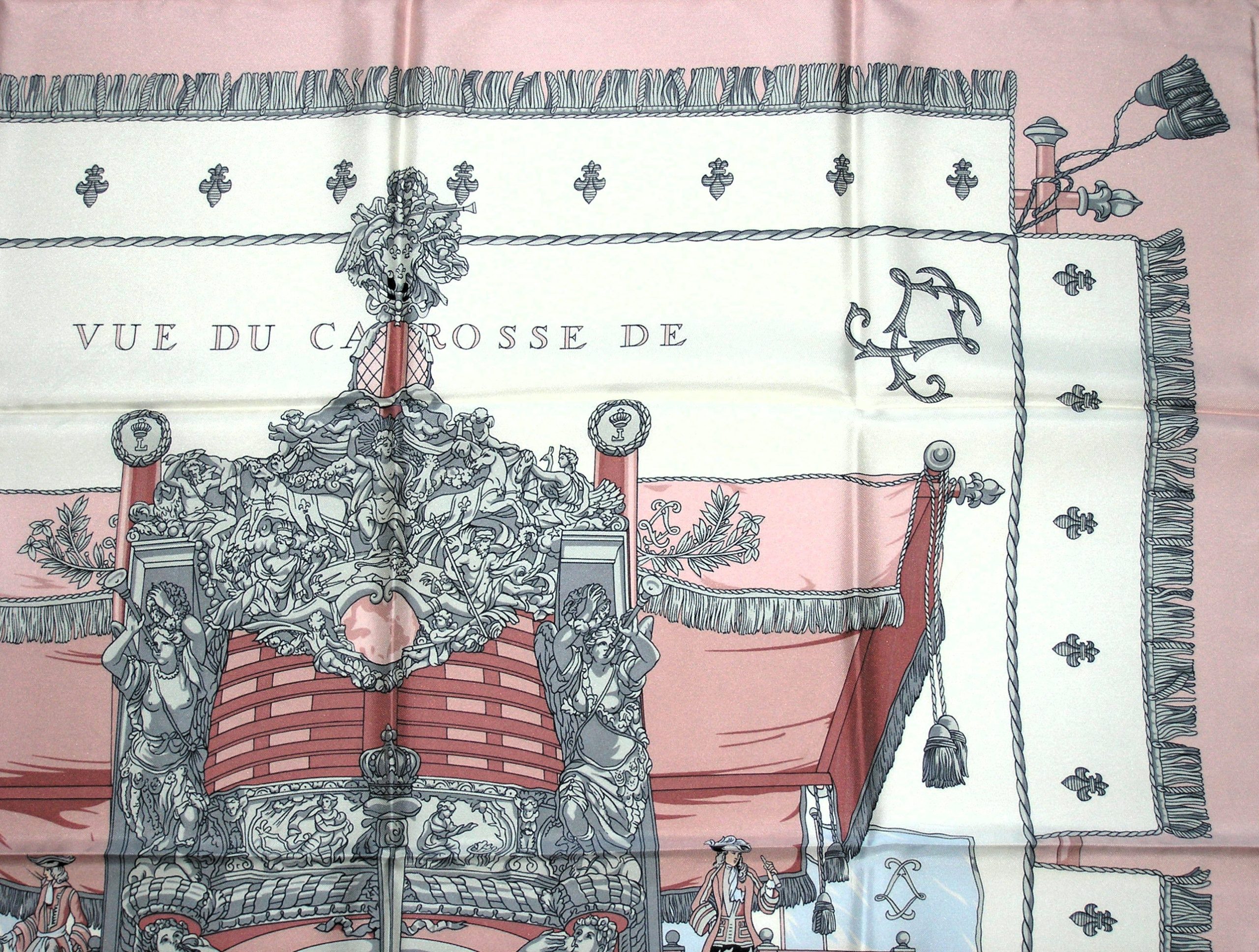 Vue du Carrosse de La Galere La Reale Hermes Scarf