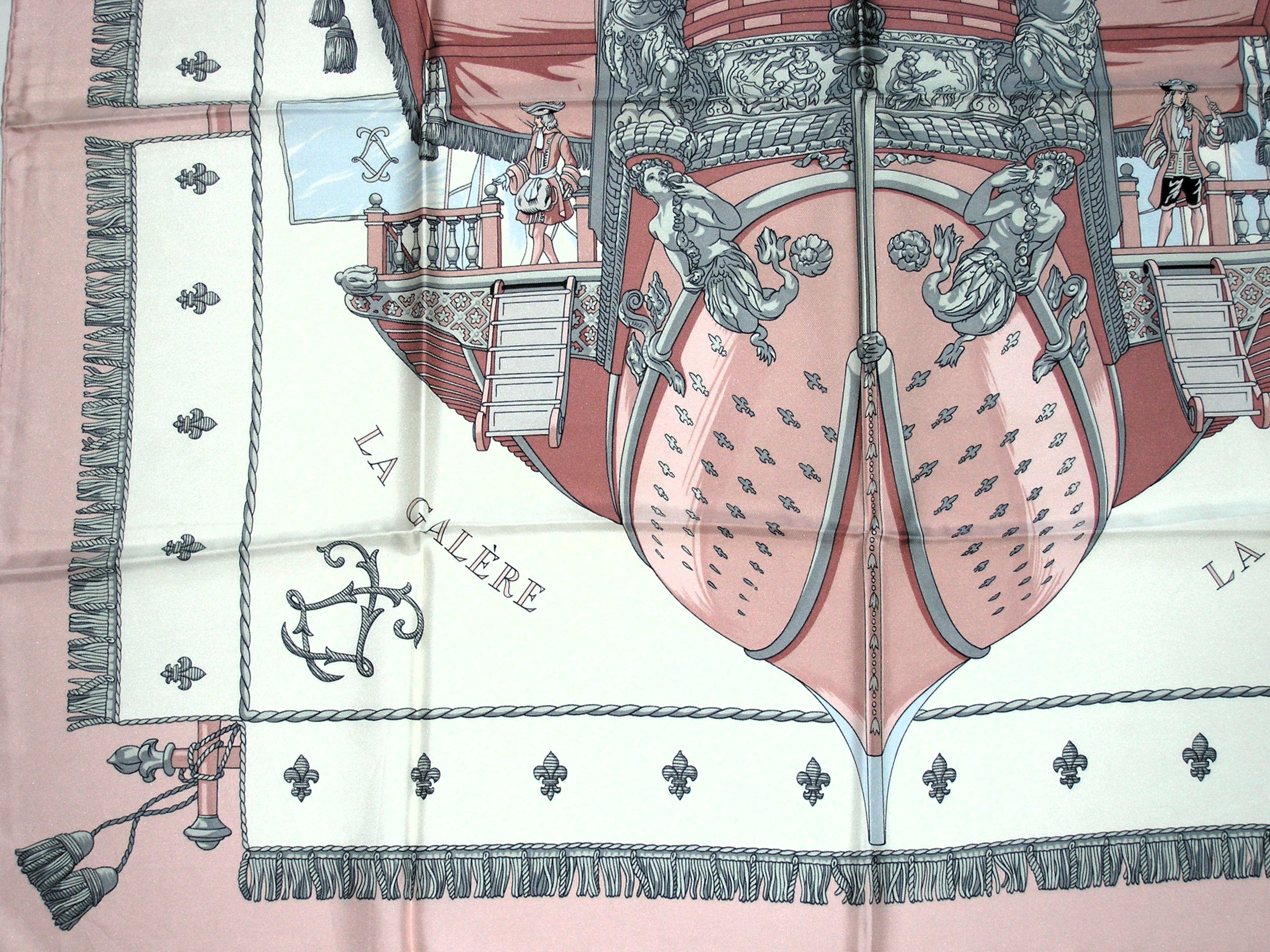 Vue du Carrosse de La Galere La Reale Hermes Scarf