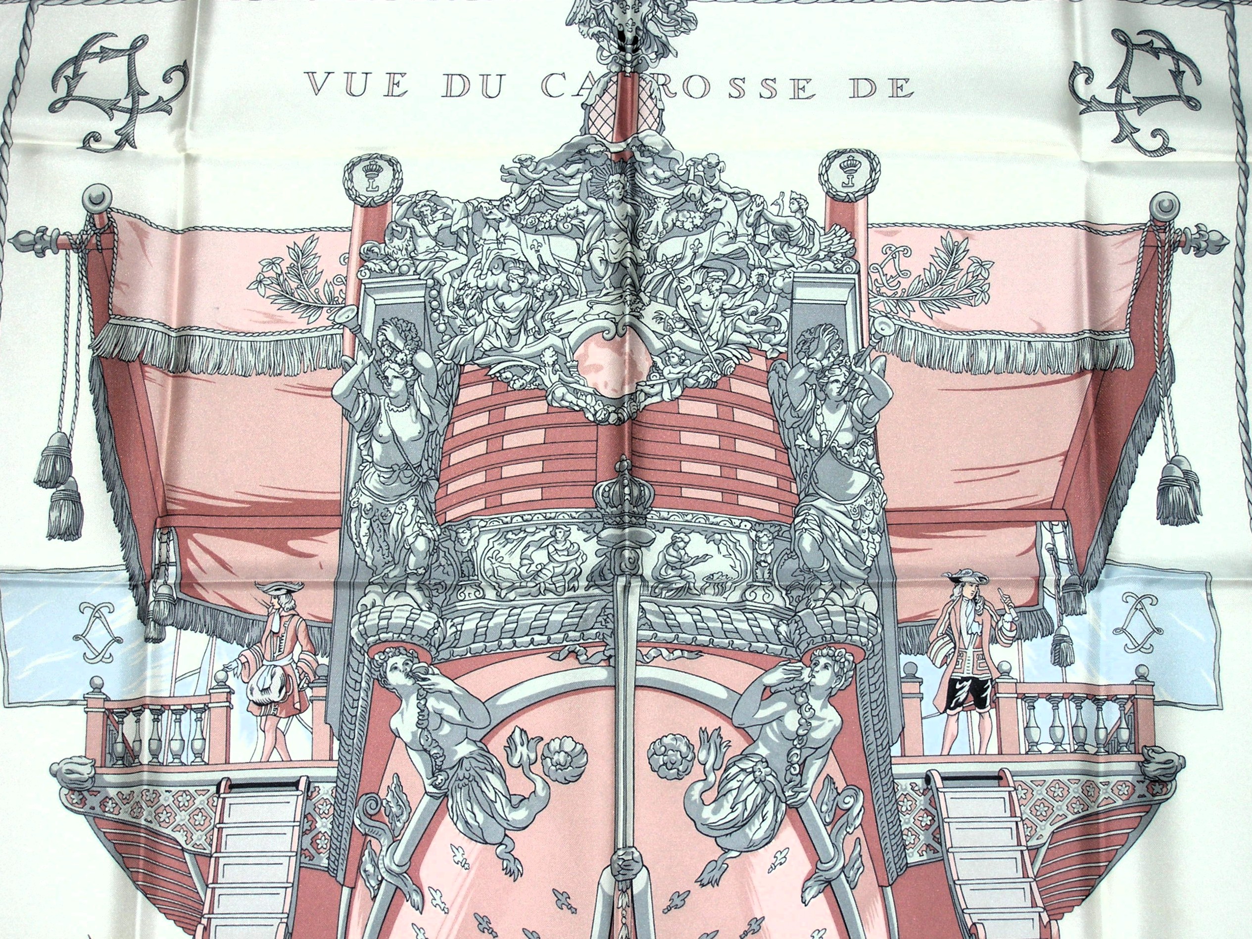 Vue du Carrosse de La Galere La Reale Hermes Scarf