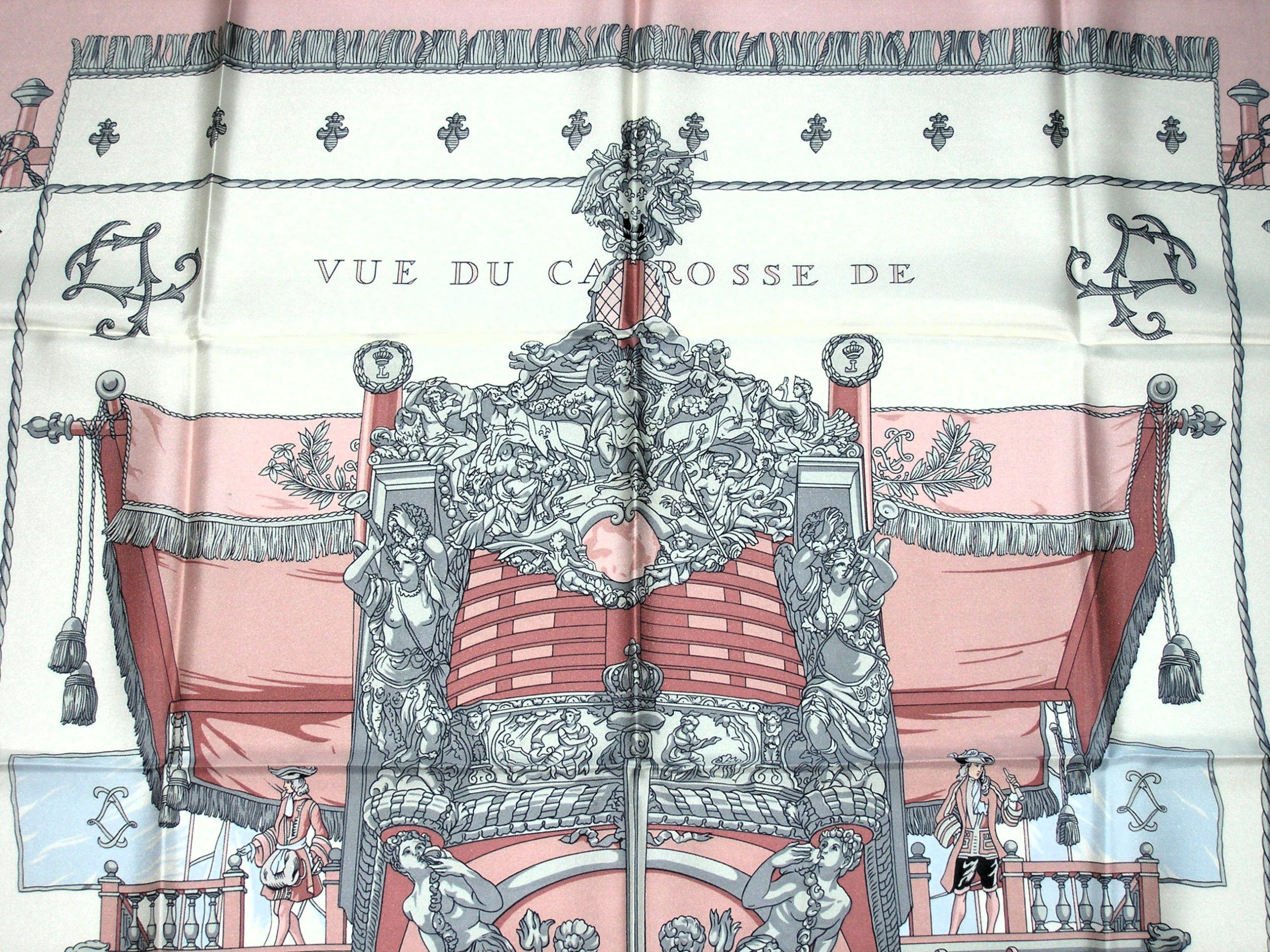 Vue du Carrosse de La Galere La Reale Hermes Scarf