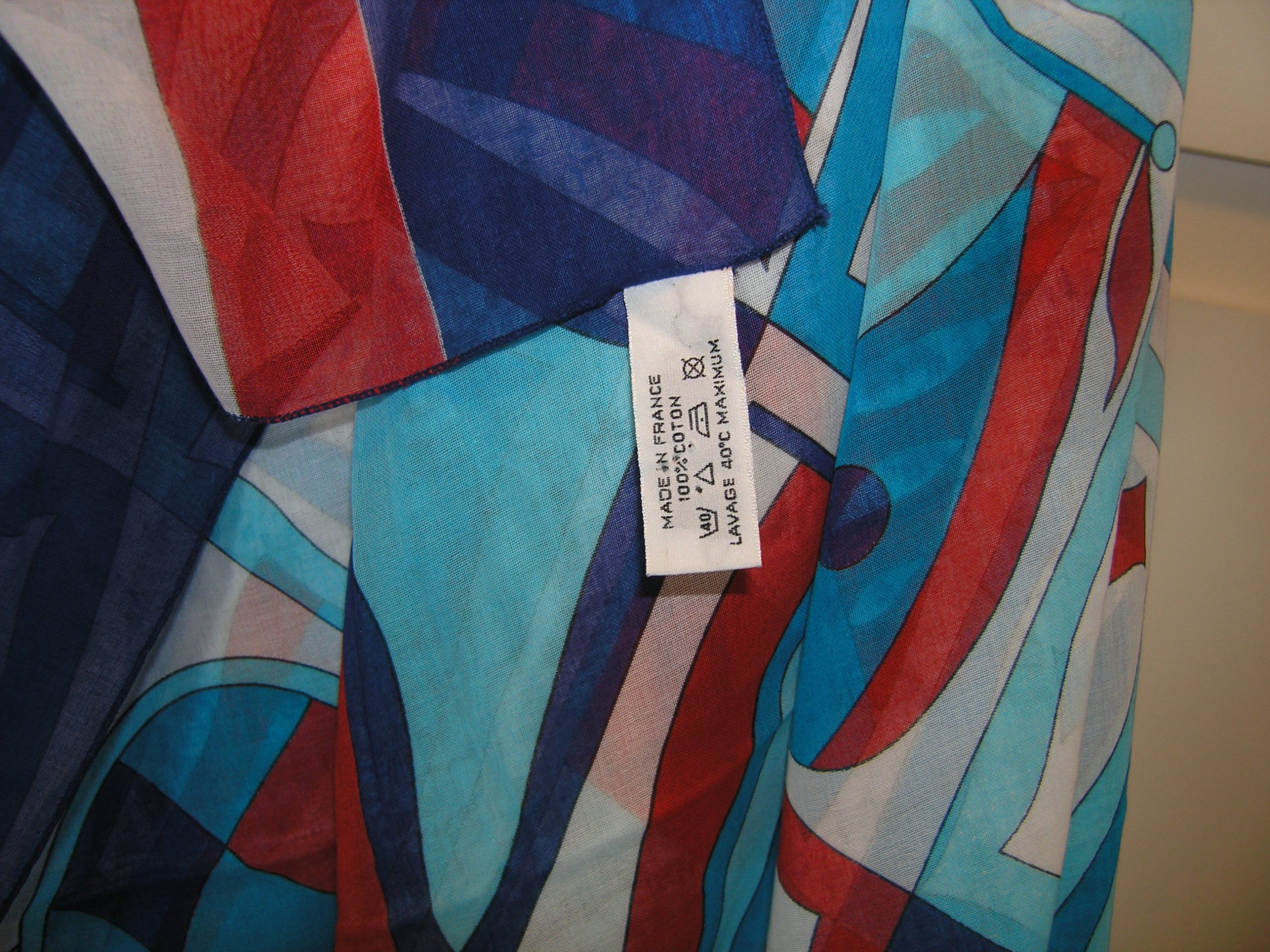 Vive La France Hermes Cotton Shawl Blanket